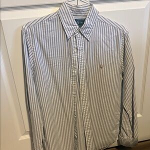 Polo by Ralph Lauren White and Blue Striped Shirt